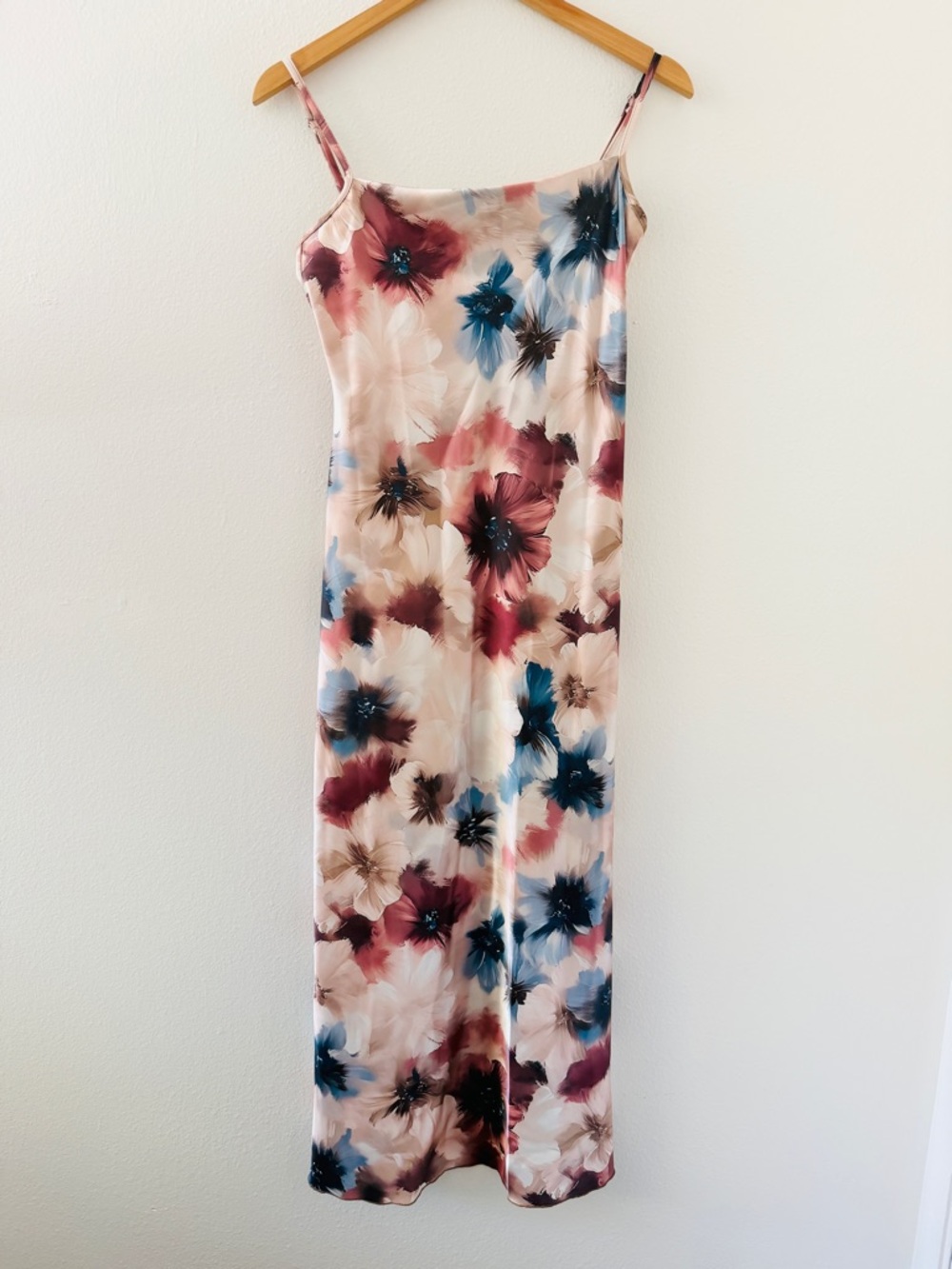 Bebe Floral Satin Dress